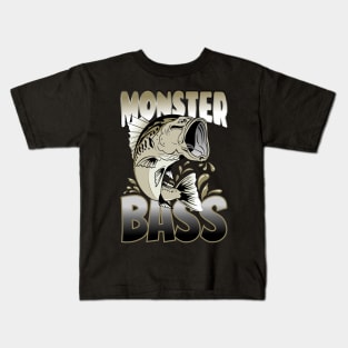 Big Bass Fishing Kids T-Shirt